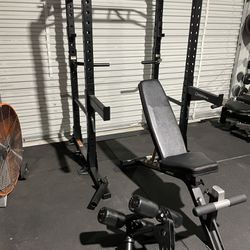 INSPIRE COMMERCIAL FULL RACK W/SCS WEIGHT BENCH & LEG ATTACHMENT $1000