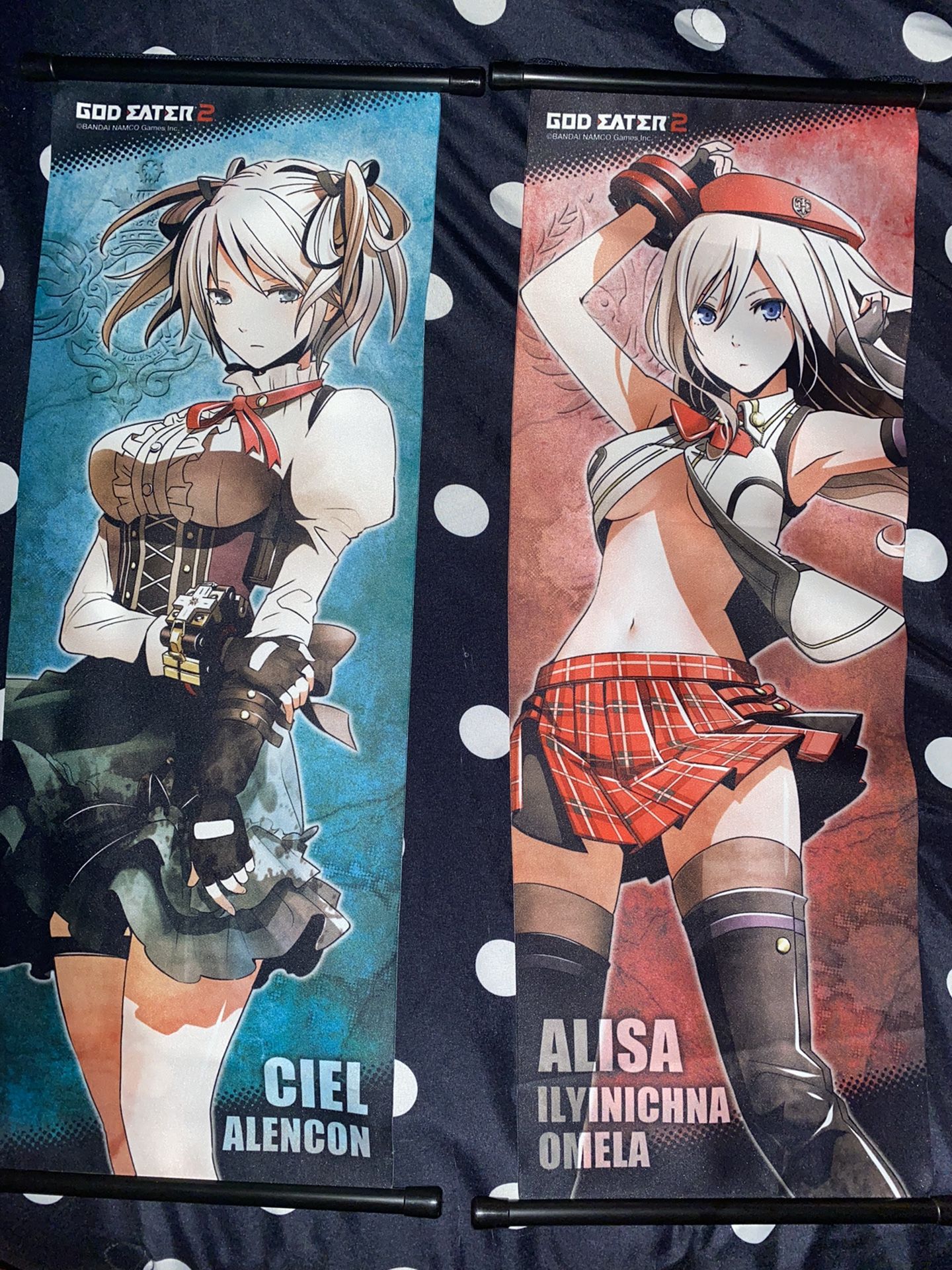 RARE Godeater 2 Ciel And Alisa Wallscrolls 