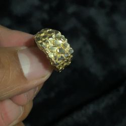 10 k Gold Nugget Ring 