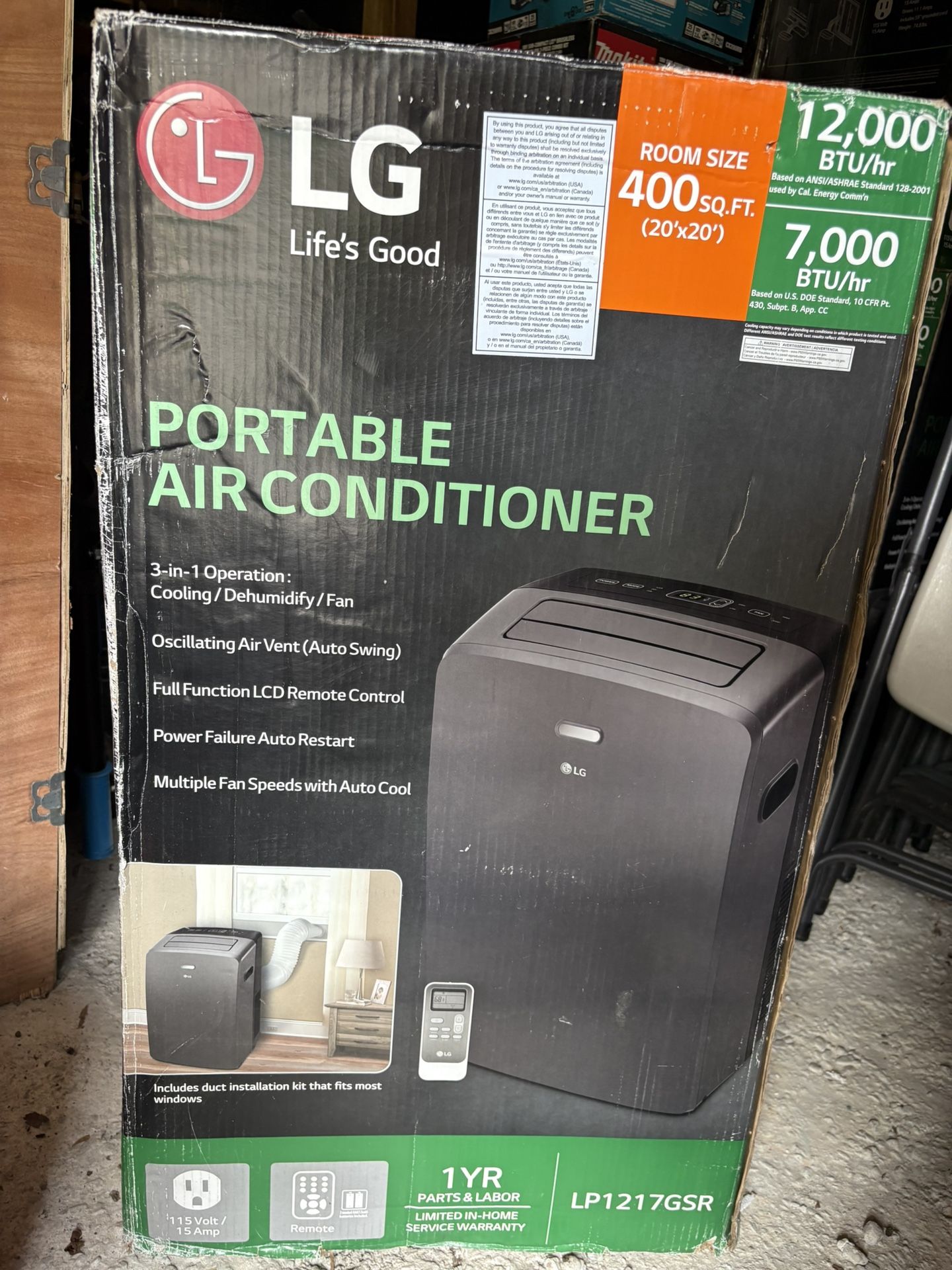 ❄️ LG 12,000 BTU Portable Air Conditioner – Brand New in Box! ❄️