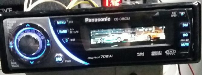 Bad ass Panasonic car cd player with graphics