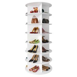 360° Rotating Shoe Rack Organizer – $65