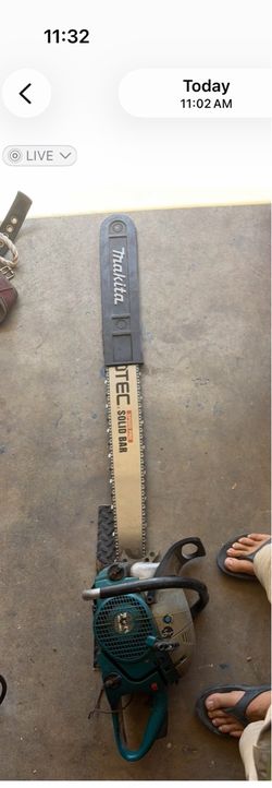 Makita Gas Chainsaw with Bar Cover