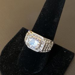 Men’s Silver Diamond Ring