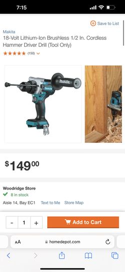 Hammer Drill Makita 1/2