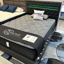 Cama Queen Black LED ( Only 10 Down)