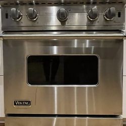 Viking Range 30in Stainless Steel Stove ***LIKE NEW*** Natural Gas