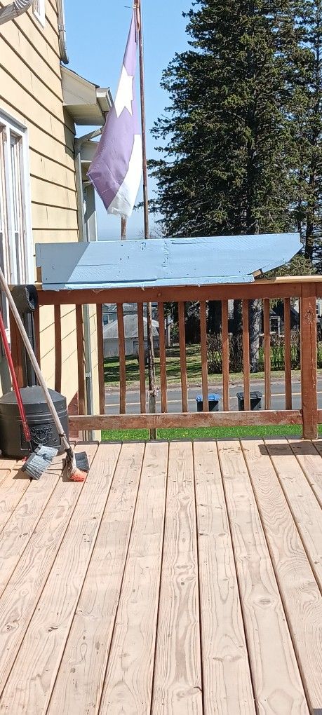 Hand Rail Garden Flower Bed.