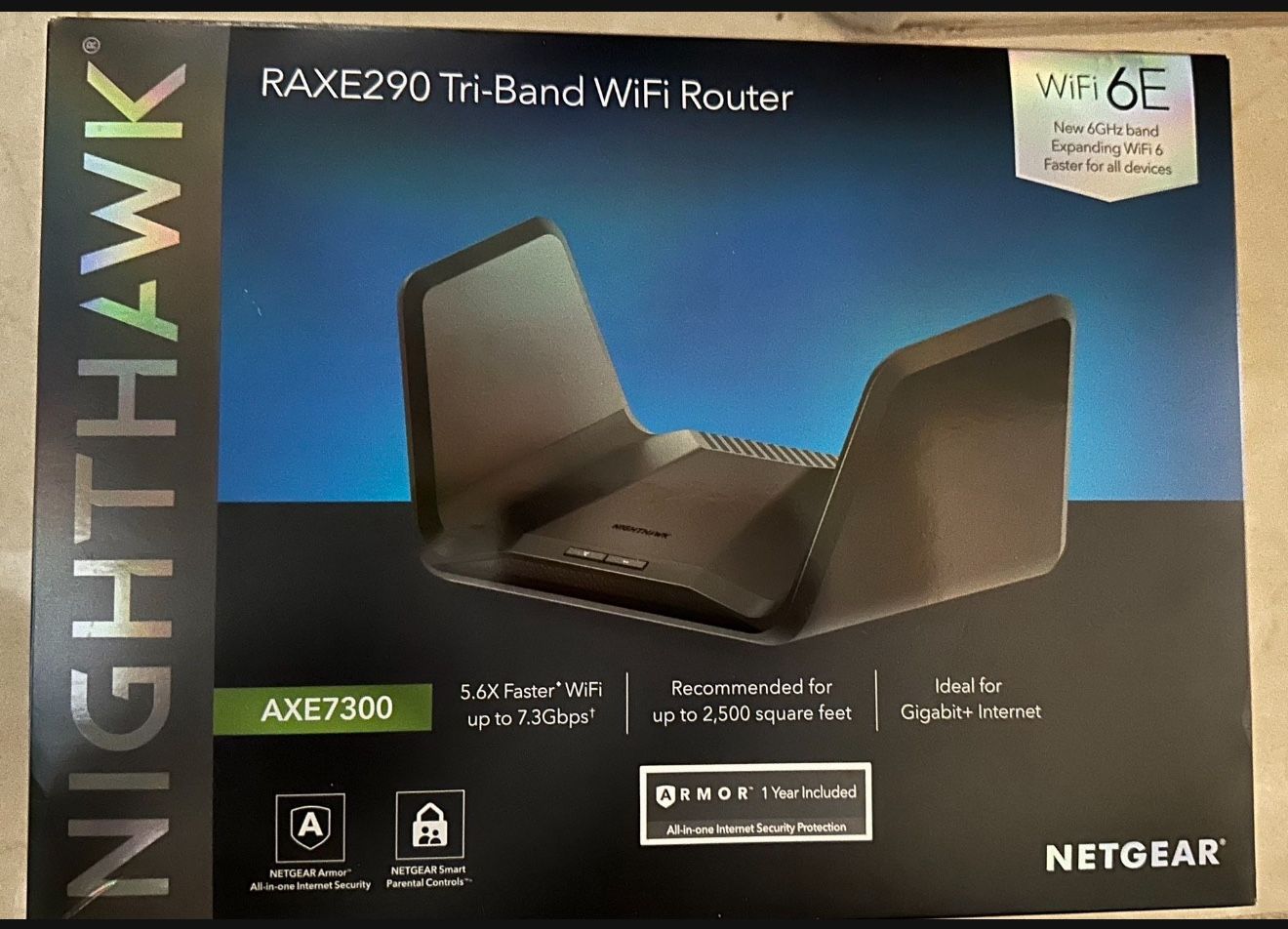 NEW Netgear Nighthawk RAXE290 WiFi 6E Router – Tri-Band, 7.3Gbps Speed!