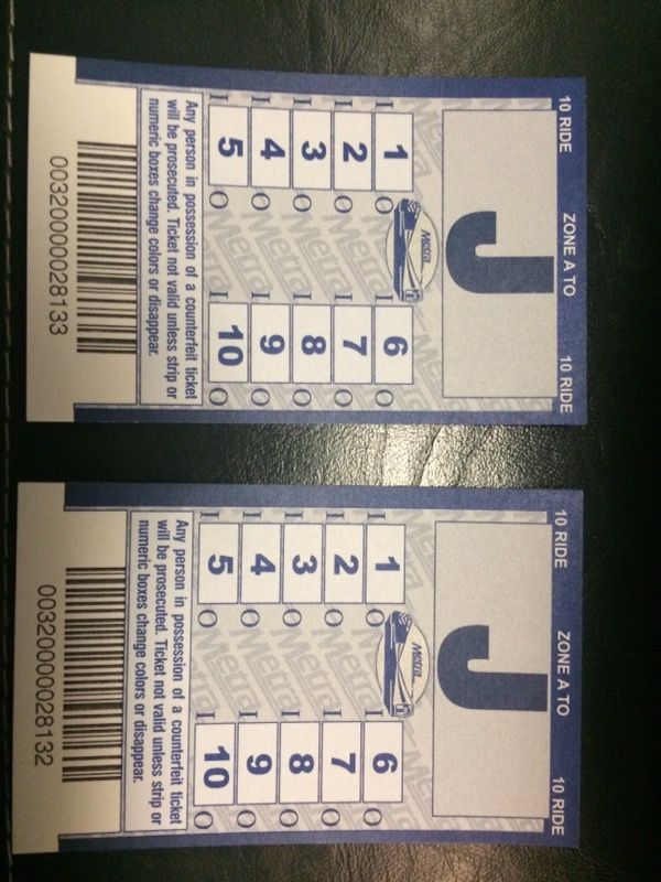 Metra Train Passes Zone A to J for Sale in Antioch, IL - OfferUp