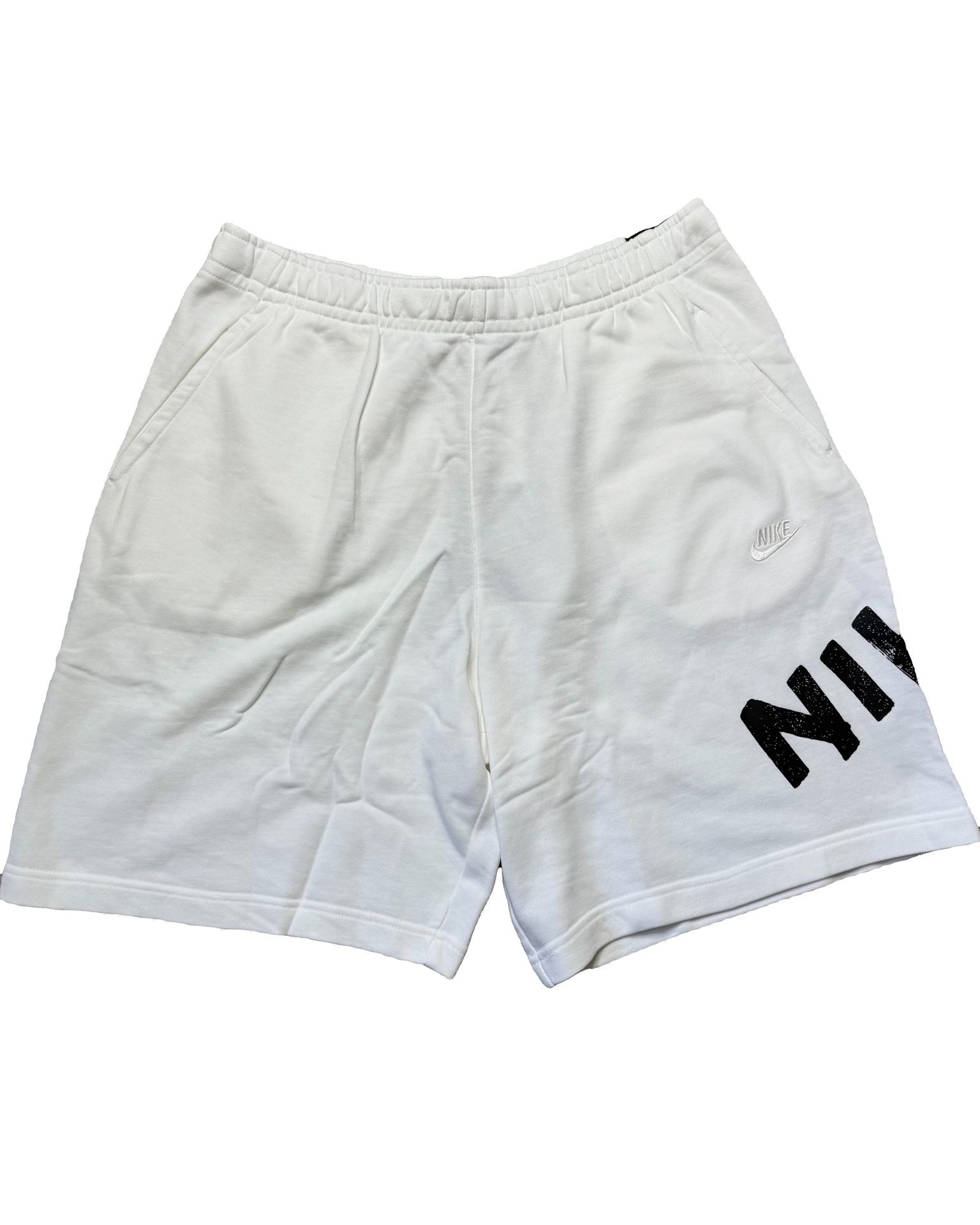 Brand New White Nike Fleece Shorts