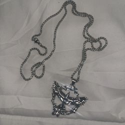 Silver Chain W/ Pendant 