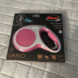 Dog Leash in Pink, 16' ft., Medium. 