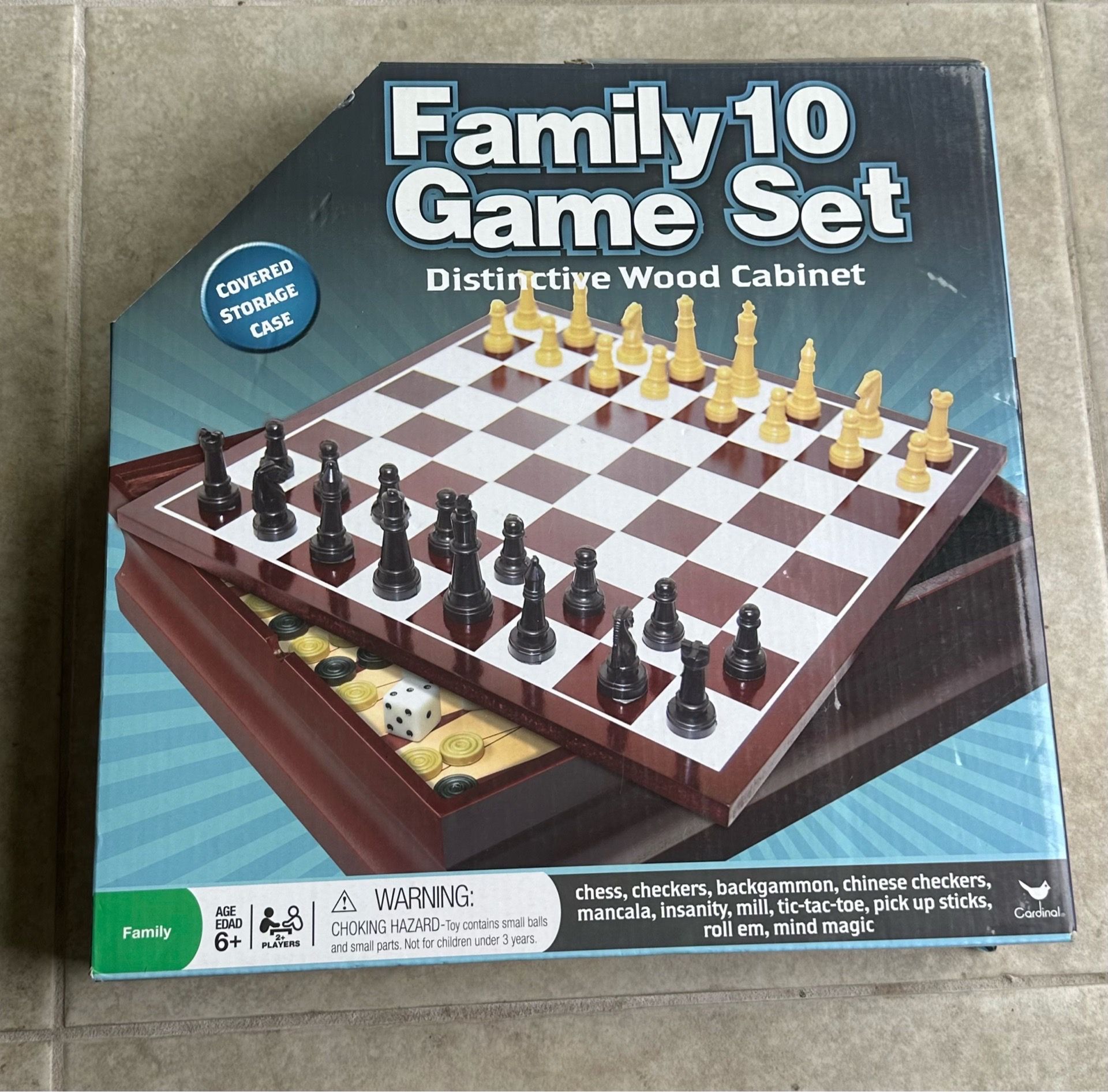 Cardinal Industries Inc 9832 Family 10 Game Set