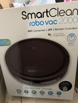 Robot Vacuum Cleaner Black (Wifi & App Control)