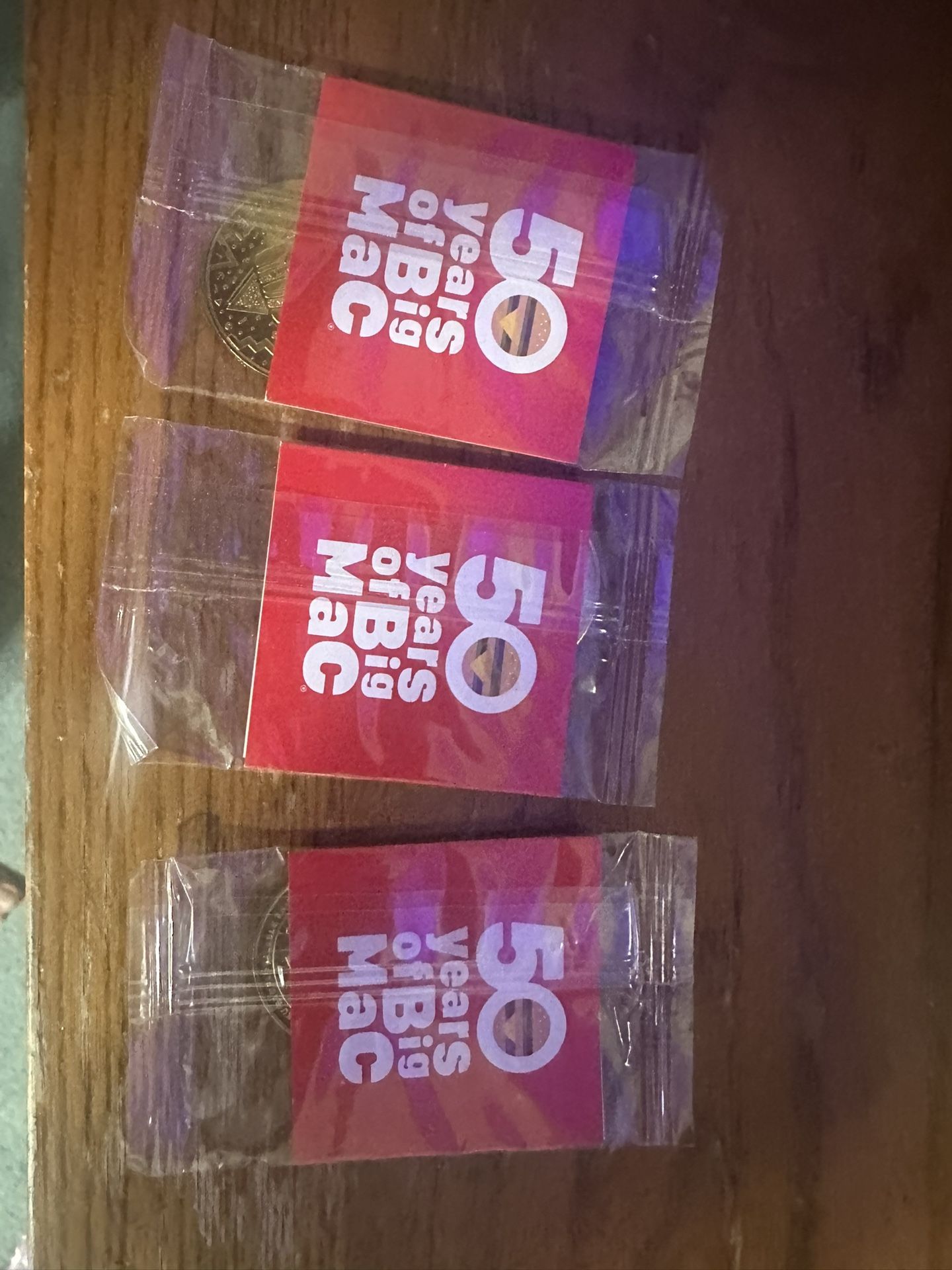 3 Sealed Mcdonald’s Big Mac Coin