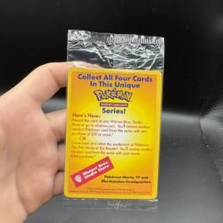 1999 Pokémon Warner Bros Studio Store Promo Card SEALED First Movie WB Mint Condition Pokemon Card card