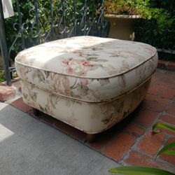Floral Foot Rest Ottoman Beautiful 