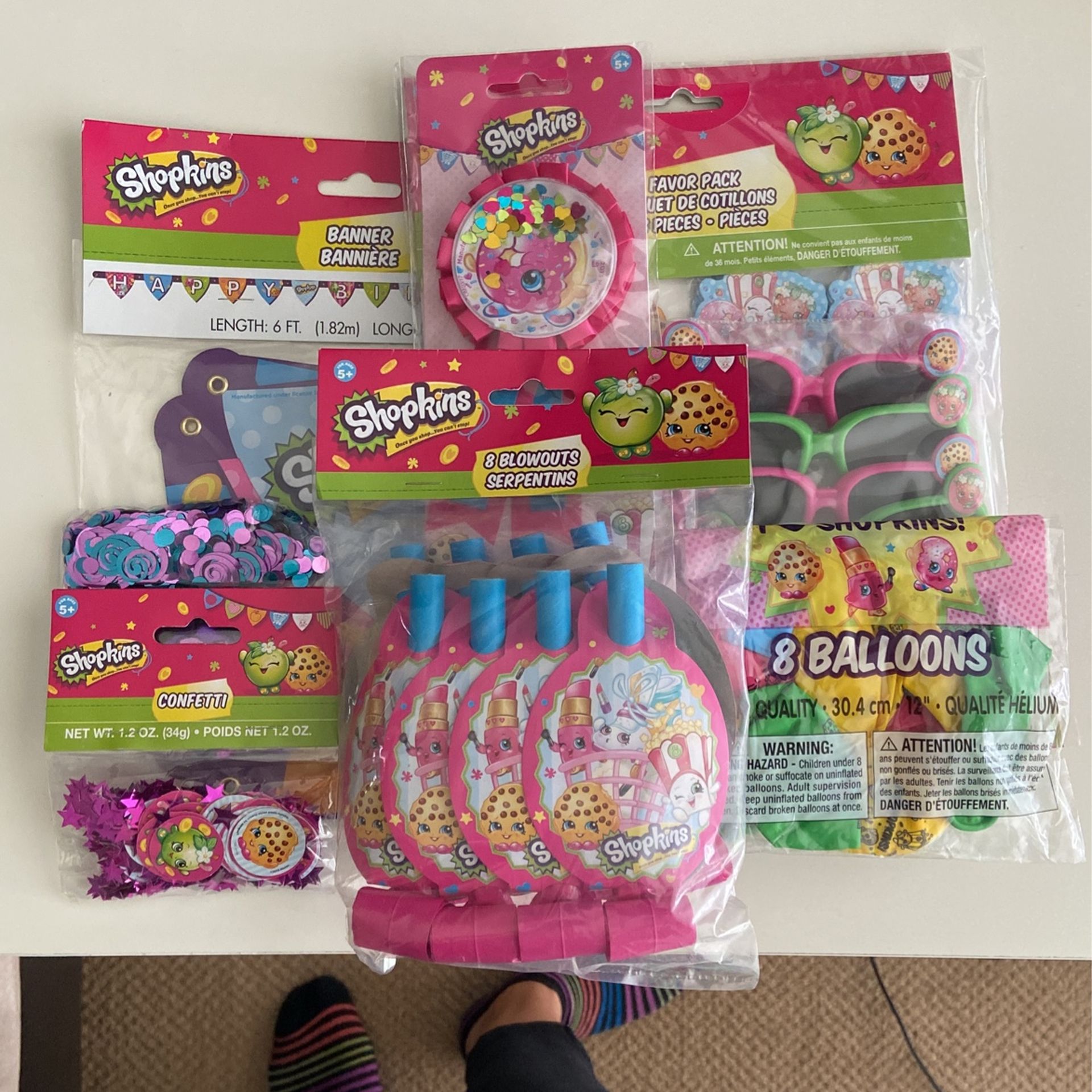 Shopkins Birthday Party Favors/supplies