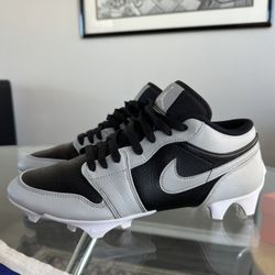 Nike Air Jordan 1 Low TD Shadow 2.0 Grey Football Cleat