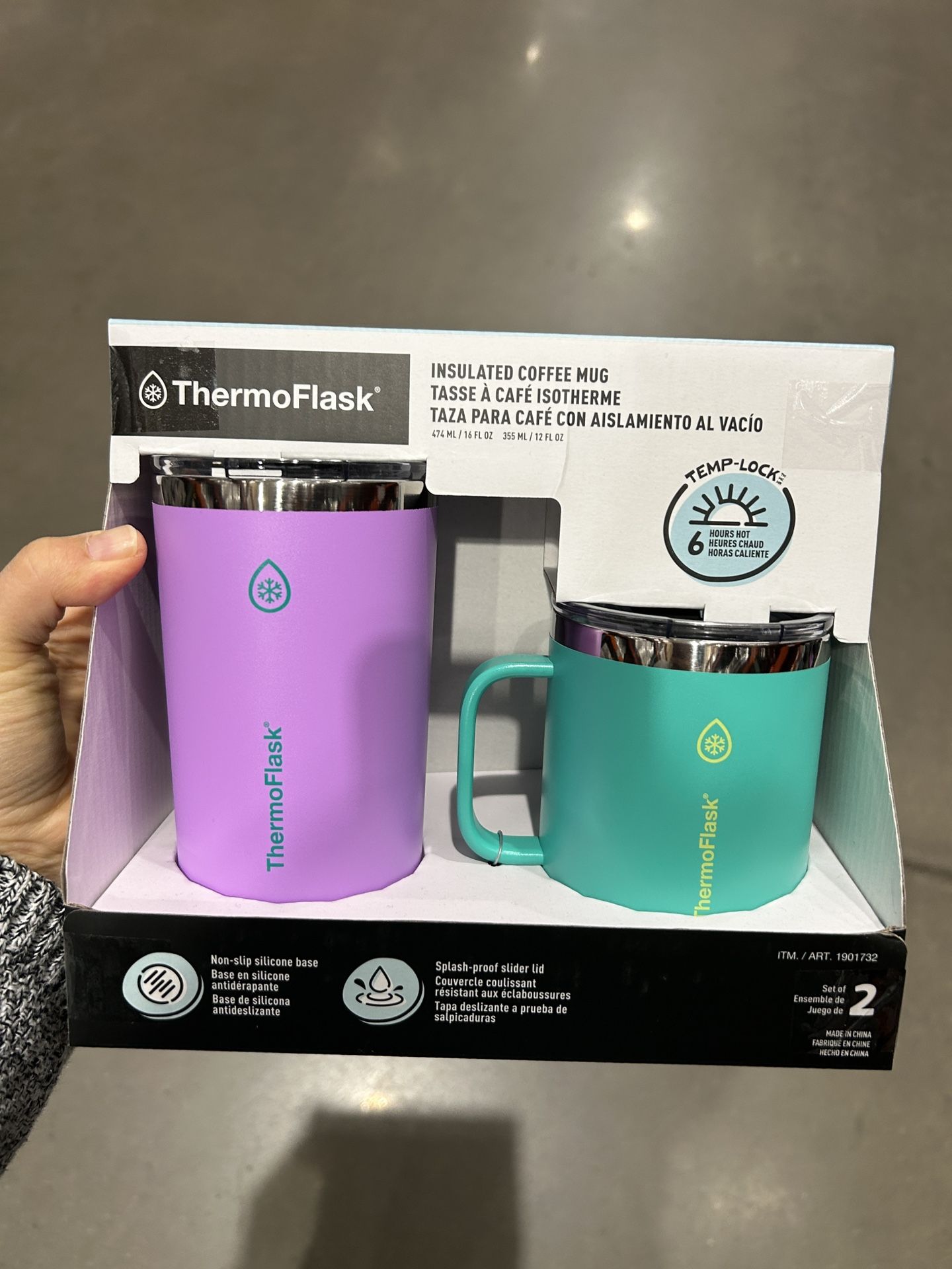 NWT ThermoFlask Coffee Mug 2pcs Set