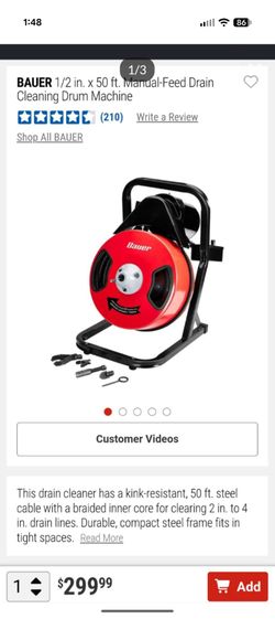 Harbor freight snake drain