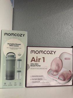 Air 1 Momcozy breast pump and milk cooler
