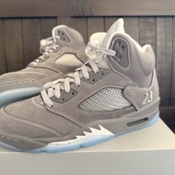 Jordan 5 Wolf Grey 8.5 M