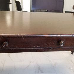 Construction & Component Maple Wood Desk Walnut Finish