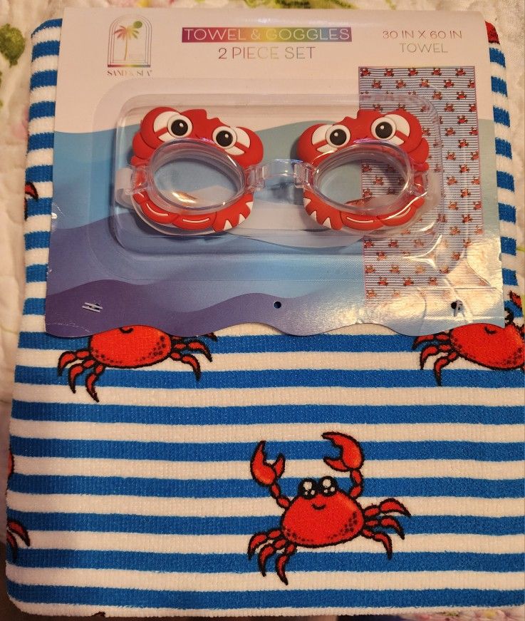 Towel With Matching Goggles