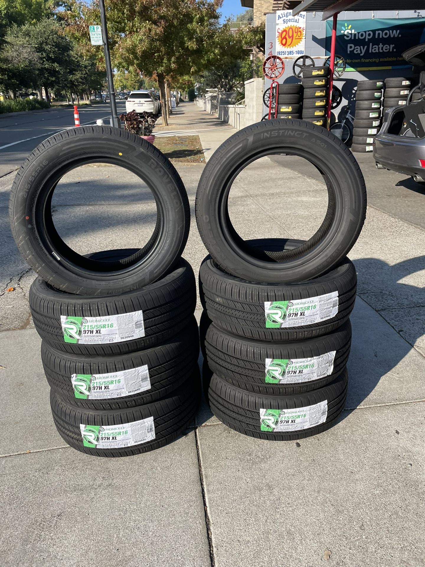 195-55-16 All Season Tires 349$ Installed Get Free Alignment 