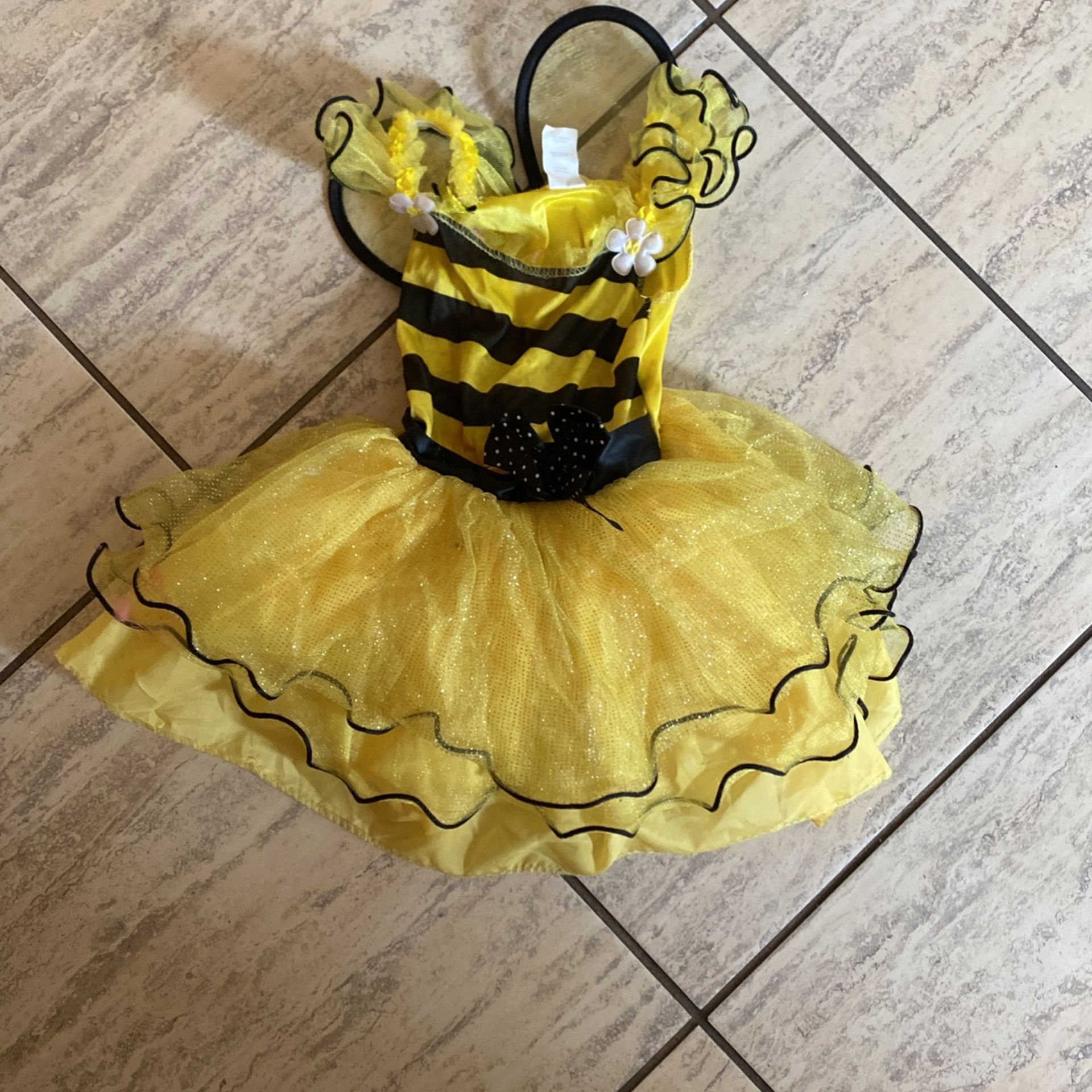 Bumble Bee Costume 3T-4t With Wings