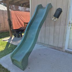 Nice Used 4ft Green Swing And Slide.