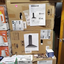 Broan 30inch 460cfm Wall Mount Convertible Chimney Range Hood 