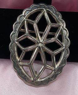 Sterling Silver Navajo Belt Buckle