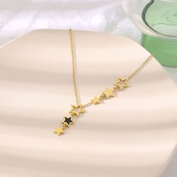 Exquisite Star Pendant Necklace 316L