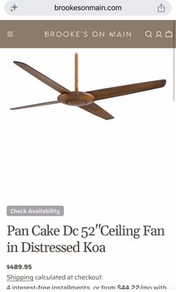 Minka Aire Pancake 52-inch ceiling fan