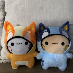 Bubu Dudu Bluey & Bingo  Plushie 2pcs