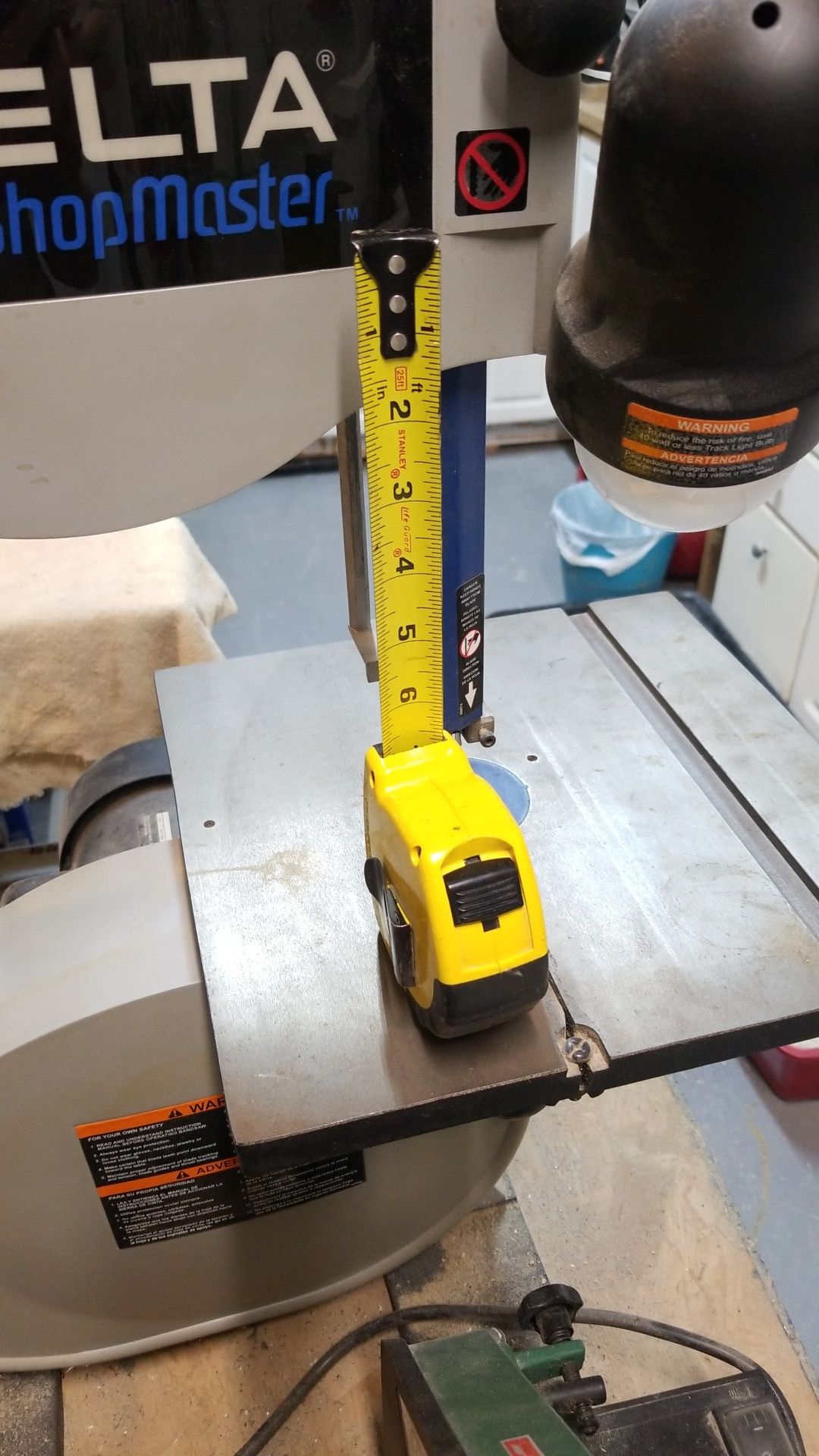 Delta Shopmaster 10 inch band saw bs150ls, 2 extra blades and miter for