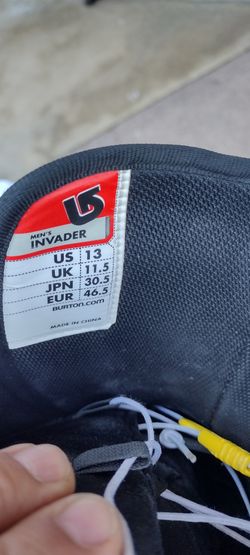 Burton Invader Snowboard Boots Size 13