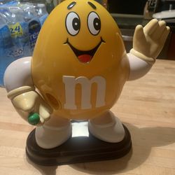 Yellow M&M Candy Dispenser 
