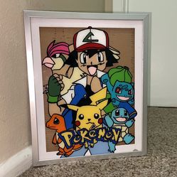 Glass Anime Painting Pokémon Custom Portraits Of Friends, Family, & Pets LOCATED IN COVINA 