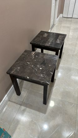 Marble Top Side Tables Set Of 2