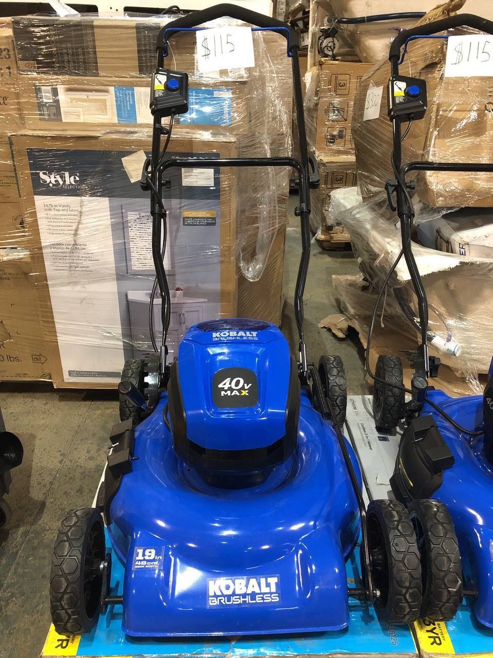 40 Volt Max Kobalt Battery Operated Lawn Mower Kobalt 40-volt 21