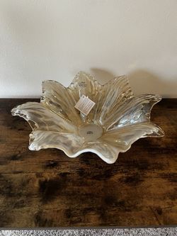 Beige Acrylic Accent Bowl