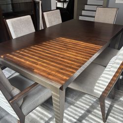 Thomasville Dining Room Set Complete With 2-18”Inch Leaves