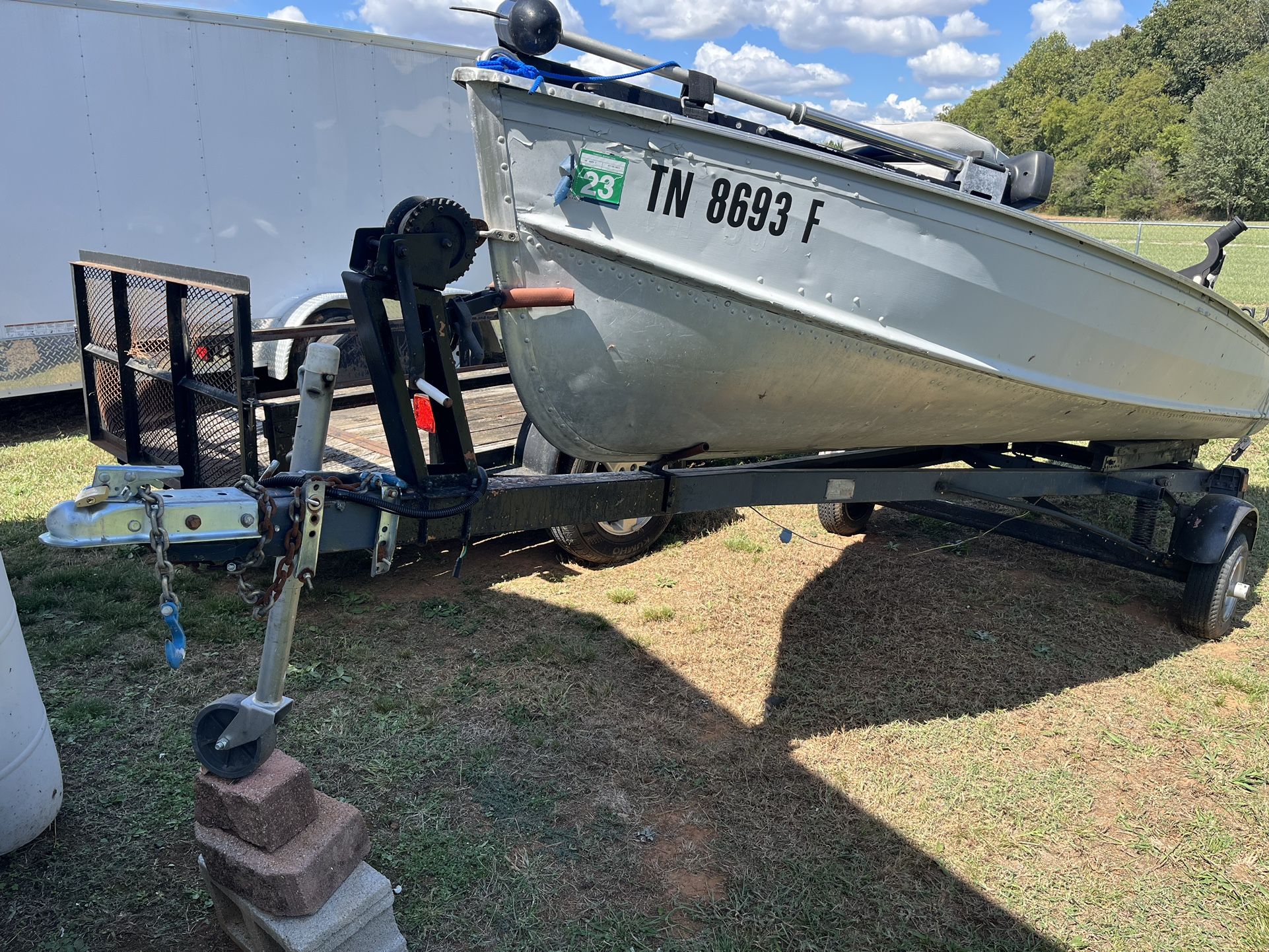 John Boat W Johnson Motor