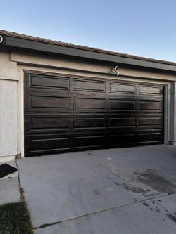 Dark Brown Raised Panel Garage Door