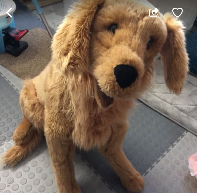 Melissa & Doug Giant Golden Retriever - Lifelike Stuffed Animal Dog