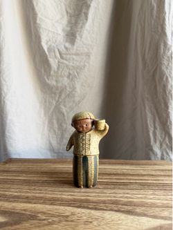 Vintage UCTCI Gempo Stoneware Pottery Boy Shaker